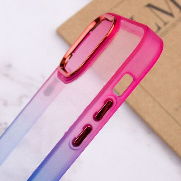 Чохол TPU+PC Fresh sip series для Apple iPhone 14 (6.1") Синій / Рожевий 777-06668 фото
