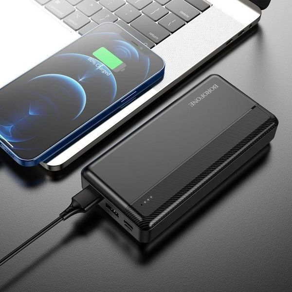 Портативний акумулятор Power Bank BOROFONE BJ24A 2xUSB 20000mAh Чорний 216-00035 фото
