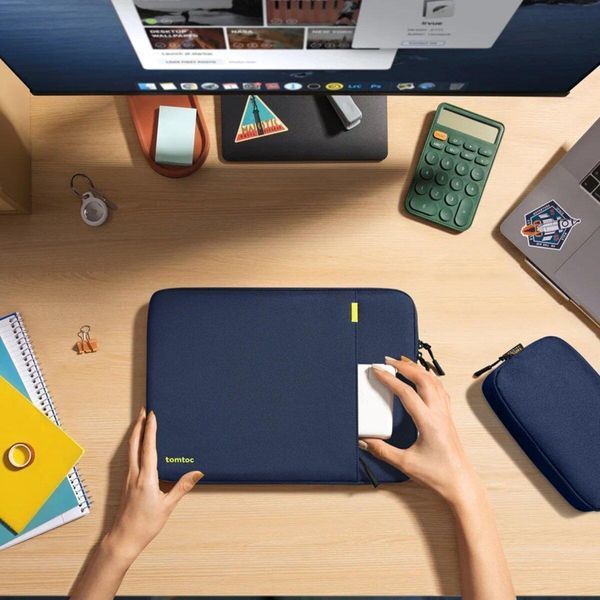 Чехол для ноутбука Defender-A13 Laptop Sleeve Kit Navy Blue 16 Inch (A13F2BV) 656-00259 фото