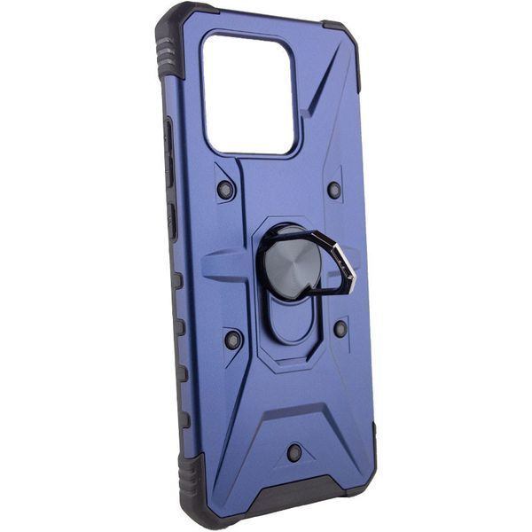 Ударостійкий чохол Pathfinder Ring для Xiaomi Redmi 10C / Poco C40 Navy 777-07896 фото