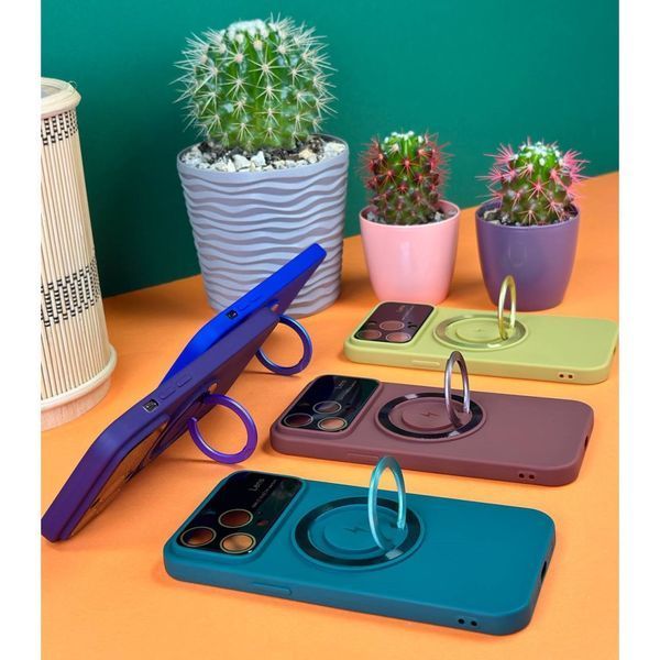 Чохол HD Glass Film Lens Separate Camera with MagSafe для iPhone 13 Green 214-02049 фото