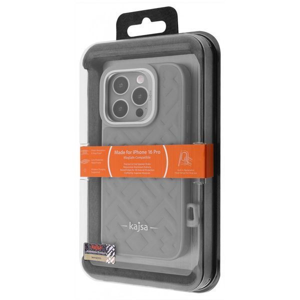 Чохол Kajsa Rhombus Collection with Magnetic Ring iPhone 16 Pro Olive 656-08187 фото