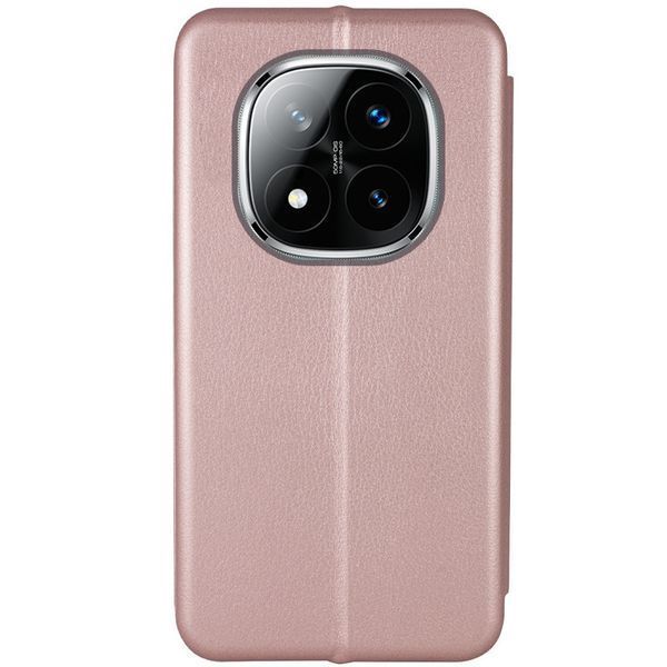 Шкіряний чохол-книжка Classy для Xiaomi Redmi Note 14 Pro 4G Rose Gold 777-05302 фото
