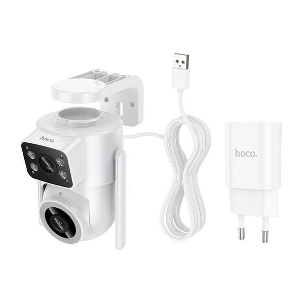 Камера відеоспостереження Hoco D9 outdoor (вулична) PTZ HD (1920*1080, Wi-Fi 2.4G) 656-08087 фото