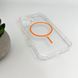 Чехол Acrylic Thin Magnetic для Apple iPhone 16 Orange 666-03687 фото 4