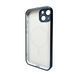Чохол AG Glass Sapphire Frame MagSafe для iPhone 15 Gun Grey 666-02821 фото 2