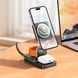 Беспроводное зарядное устройство HOCO CQ10 Consuelo folding 3-in-1 Wireless Fast Charger Black 656-01270 фото 5