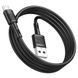 Кабель HOCO X83 USB to Micro 2.4A, 1m, PVC, PVC connectors, Black 6931474770882 фото 4