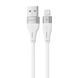 Кабель Proove Soft Silicone USB to Lightning 2.4A (1m) white 656-02593 фото 1