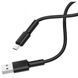 Кабель BOROFONE BX31 USB to Micro 2.4A, 1m, silicone, TPE connectors, Black 6931474710376 фото 4