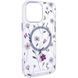 TPU+PC чехол Clear Garden with MagSafe для Apple iPhone 16 Pro Max (6.9") Cherry Petal 777-08216 фото 1