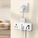 Мережевий подовжувач HOCO AC12A Reise 2-position expansion socket(PD30W/1C3A) (8.5 cm) White 6942007607100 фото 6