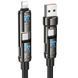 Дата кабель Hoco U143 Joy 4in1 USB to Lightning/Type-C to Type-C 240W (1.2m) Black ILSO-00000081784-1 фото 1
