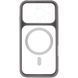 Чохол TPU+PC GETMAN Moon Clear with MagSafe для Apple iPhone 16 Pro Max (6.9") Grey 656-08463 фото 3