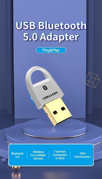 Адаптер Vention USB Bluetooth5.0 Adapter White (CDSW0) CDSW0 фото