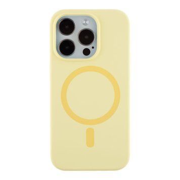 Чехол Glow Silicone Case with Magsafe для iPhone 14 Pro Max Yellow 214-03919 фото