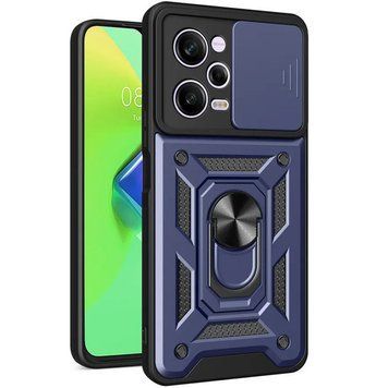 Ударопрочный чехол Camshield Serge Ring для Xiaomi Poco X5 Pro 5G / Note 12 Pro 5G Blue 777-04519 фото