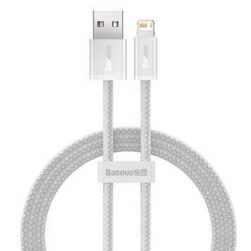 Кабель Baseus Dynamic Series Fast Charging Data Cable USB to iP 2.4A 2m White CALD000502 фото