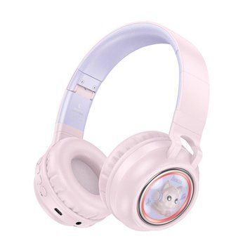 Наушники HOCO W50 Cute fun BT headphones Pink 656-01676 фото