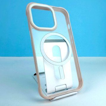 Силиконовый чехол Crystal Clear Drop Resistance with MagSafe для iPhone 13 Pro Max Розовый 214-00320 фото