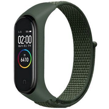 Ремінець Nylon New для Xiaomi Mi Band 3/4/5/6/7 Green 212-01751 фото