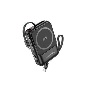 Зовнішній акумулятор BOROFONE BJ59 Refined 22.5W+PD20W fully compatible power bank with magnetic cable 656-01153 фото