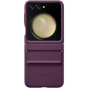 Кожаный чехол Leather Case для Samsung Galaxy Z Flip5 Purple 555-03217 фото