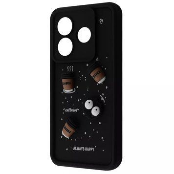 Чехол Pretty Things Case для Xiaomi Redmi Note 14 Black/Coffee 777-02149 фото