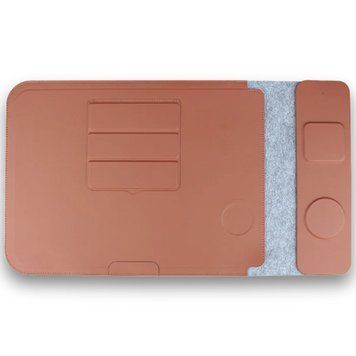 Підставка-чохол для ноутбуку STAND JD-S101 з БЗП 4in1 15W (13-14'') Brown 656-03660 фото