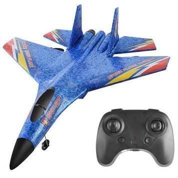 Літак на радіокеруванні SCHE HW28 SU27 Foam Blue 656-03504 фото