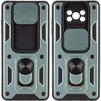 Ударостійкий чохол Camshield Serge Ring для Xiaomi Poco X3 NFC / Poco X3 Pro Green 777-04686 фото
