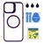 Чохол TPU+PC+Metal Stand Case with MagSafe and Camera Lenses для iPhone 13 Pro Max Dark Purple 214-03643 фото