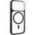 Чохол TPU+PC GETMAN Moon Clear with MagSafe для Apple iPhone 16 Pro (6.3") Black 656-08464 фото