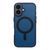 Чохол TPU+PC Magnetic Matte Camera Lens with Magsafe для iPhone 16 Dark Blue 757-00333 фото