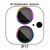 Защитное стекло Metal Classic на камеру для Apple iPhone 17 (6.3") Rainbow 204-00460 фото