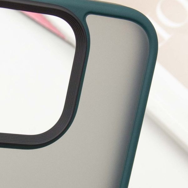 TPU+PC чохол Metal Buttons для Apple iPhone 16 Pro (6.3") Зелений 777-08245 фото