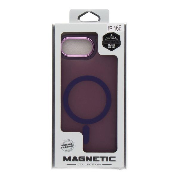 Чохол TPU+PC Space Magnetic Color with Magsafe для iPhone 16e\17e Dark Purple 214-02539 фото