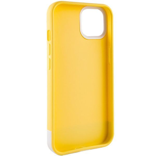 Чехол TPU+PC Bichromatic для Apple iPhone 11 Pro Max (6.5") Creamy-yellow / White 555-03919 фото