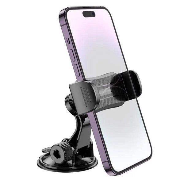 Тримач для мобільного BOROFONE BH89 Enlighten clip car holder(center console) Black 656-00463 фото