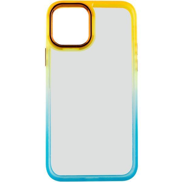 Чохол TPU+PC Fresh sip series для Apple iPhone 13 (6.1") Бірюзовий / Помаранчевий 777-06719 фото