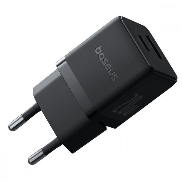 СЗУ Baseus Palm Fast Charger 30W (Type-C + USB) 30W + Кабель Type-C to Type-C 60W (1m) White P1011160A213-01 фото