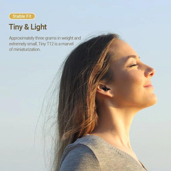 Наушники Vention True Wireless Bluetooth Earbuds Tiny T12 Black (NBLB0) 656-00976 фото