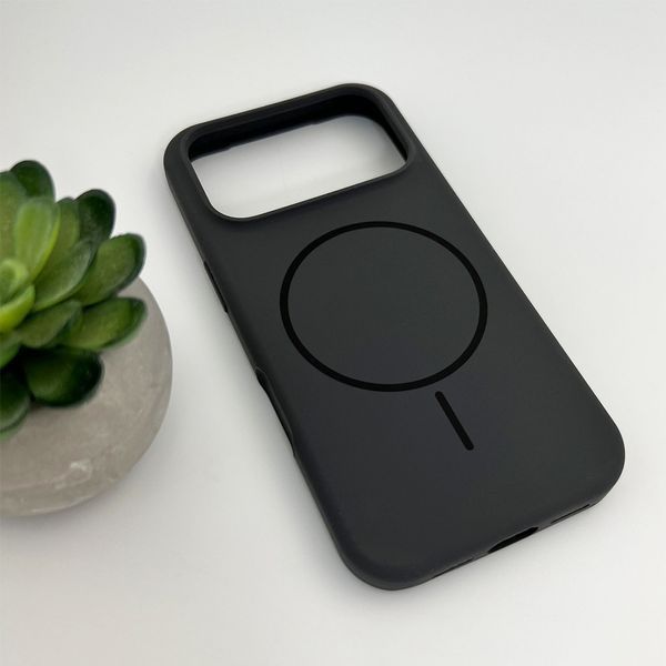 Чехол для смартфона Silicone Case Magnetic для Apple iPhone 17 Pro Dark Grey 666-04133 фото
