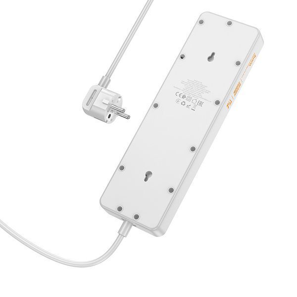 Сетевой удлинитель HOCO AC13A Talento 5-position socket(1C3A) (1,5 m) White 6942007607148 фото