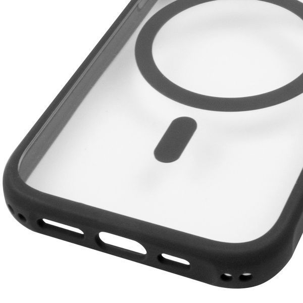 Чохол TPU+PC GETMAN Moon Clear with MagSafe для Apple iPhone 16 Pro (6.3") Black 656-08464 фото