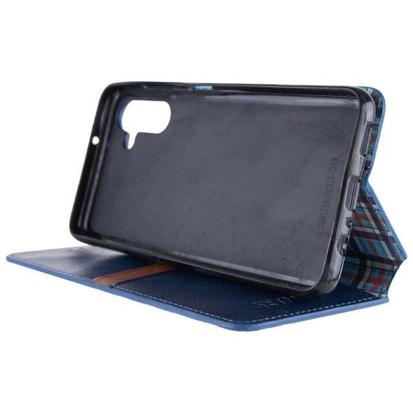 Шкіряний чохол-книжка GETMAN Cubic для Samsung Galaxy M14 5G Синій 555-01838 фото