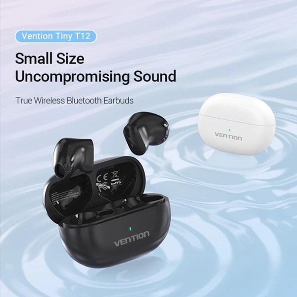 Наушники Vention True Wireless Bluetooth Earbuds Tiny T12 Black (NBLB0) 656-00976 фото