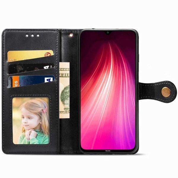 Шкіряний чохол-книжка GETMAN Gallant (PU) для Xiaomi Redmi Note 8T Black 777-06569 фото