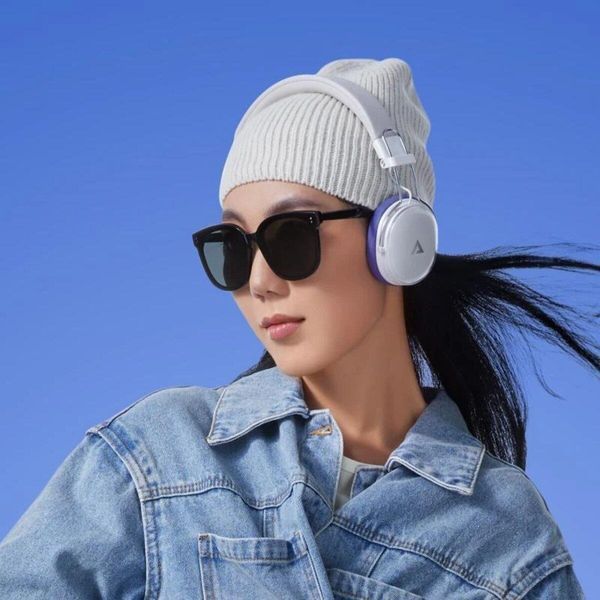 Бездротові накладні навушники ACEFAST H7 active noise reduction wireless headset Pearl white 656-03782 фото