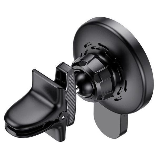 Автодержатель для телефона с БЗУ HOCO CA85 Ultra-fast magnetic wireless charging car holder Black 6931474745484 фото